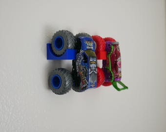 Exhibidor de pared para Monster Truck, organizador de almacenamiento para camiones a escala 1/24