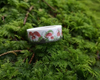 Fly Agaric Mushroom Washi Tape - 15mm