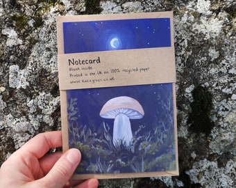 Notecard - Mushroom and Moon