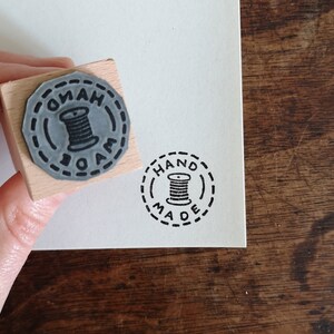 Rubberstempel: klein, handgemaakt met draad