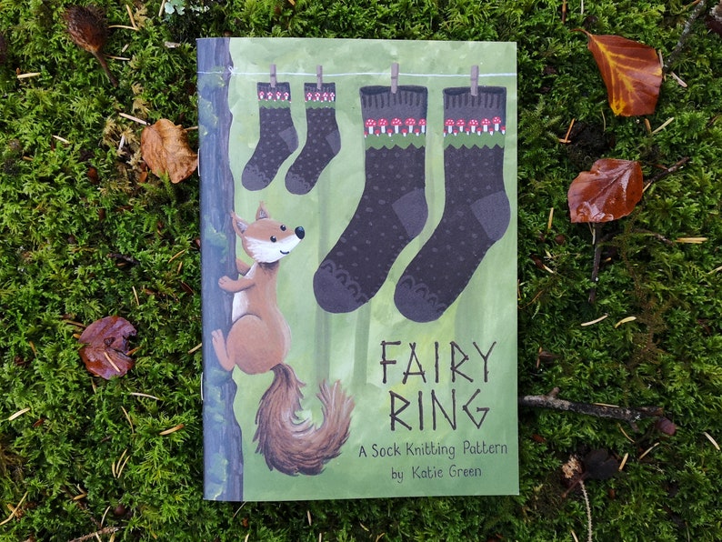 Fairy Ring Socks Knitting Pattern Booklet image 1