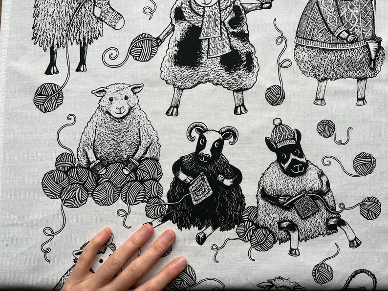 Tea Towel Crafty Sheep image 9