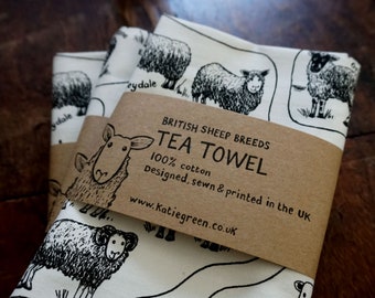 Tea Towel - British Sheep Breeds