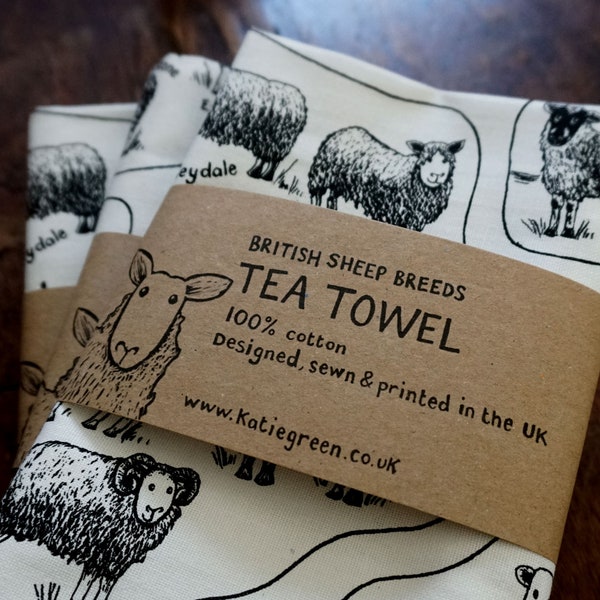 Tea Towel - British Sheep Breeds