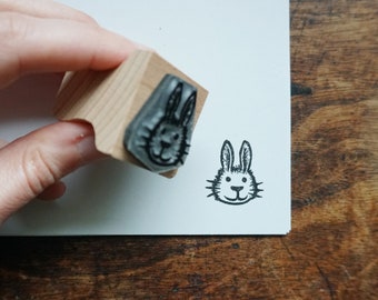 Rubber Stamp - Tiny Bunny Face