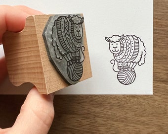 Rubber Stamp - Proud Woolly Sheep