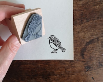 Rubber Stamp - Bob the Robin