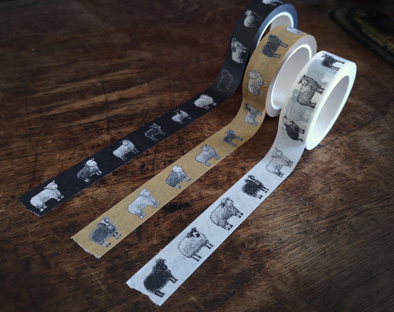 Washi Tape Set of 3, British Sheep Breeds image 4