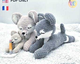 Lunor il lupo – Schema amigurumi all'uncinetto del lupo