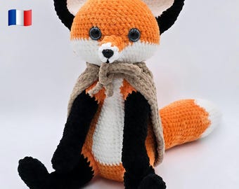 Schema uncinetto Enor la volpe / Amigurumi a cucitura bassa PDF (FR/EN)