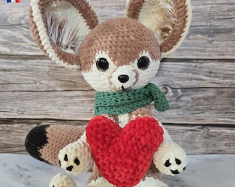 Fennec Fox Crochet Pattern – Low Sew Amigurumi Enek (PDF FR\EN)