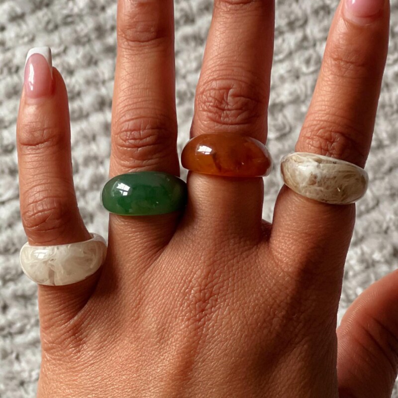 Resin Rings - Etsy