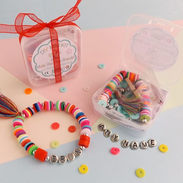 Make your own Bracelet | Name Bracelet Kit | DIY Bracelet Kit | Beaded Bracelet Kit | Children's Craft Kit | Party Bags | Birthday Gift