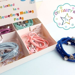 Craft Party Kit - DIY party in a box, Jewellery making party activity, necklace party kit,