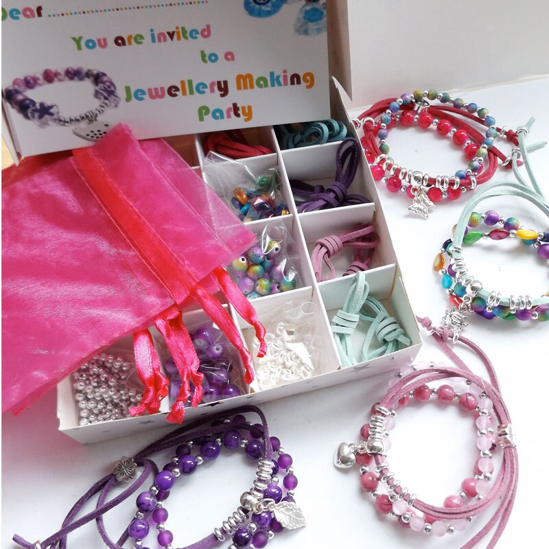 Craft Party Kit DIY Stacking Bracelet Kit DIY Party in a Box Etsy UK