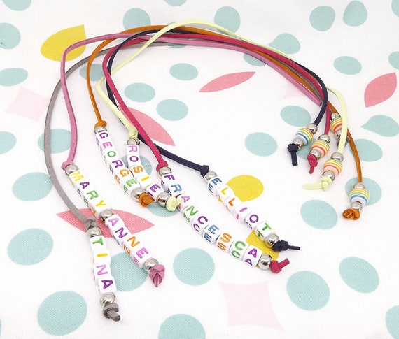 Children Bookmark, Customisable Kids Bookmark, Name bookmark, back to school gift, cord page keeper, party favours Il_570xn