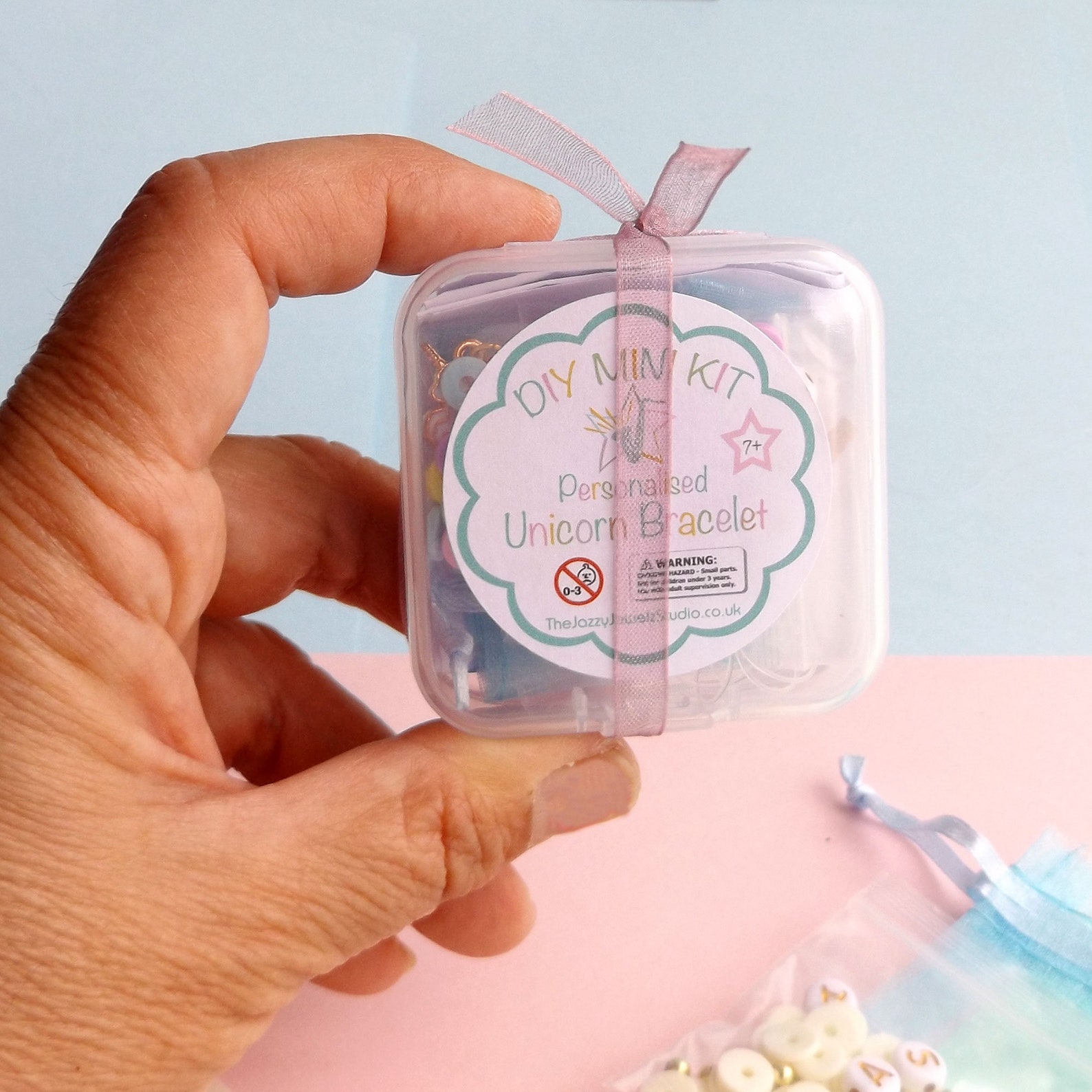 Personalised Unicorn Bracelet Kit in a Choice of Six Pastel Etsy UK