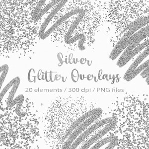 Download Silver Glitter Paint Brush with Sparkly Snowflakes