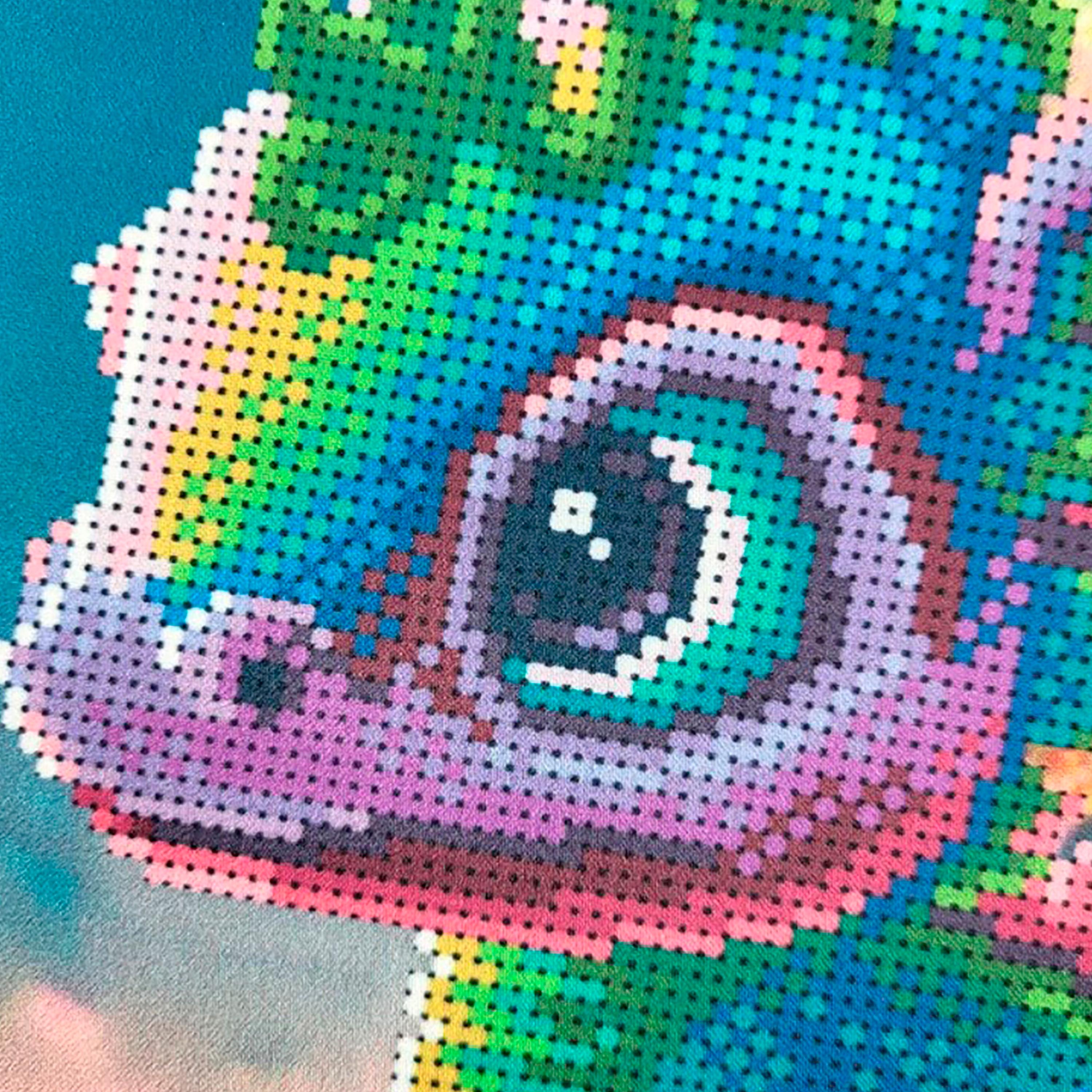 ビーズ刺繍キット リトルドラゴン、ビーズのカラフルなドラゴン 