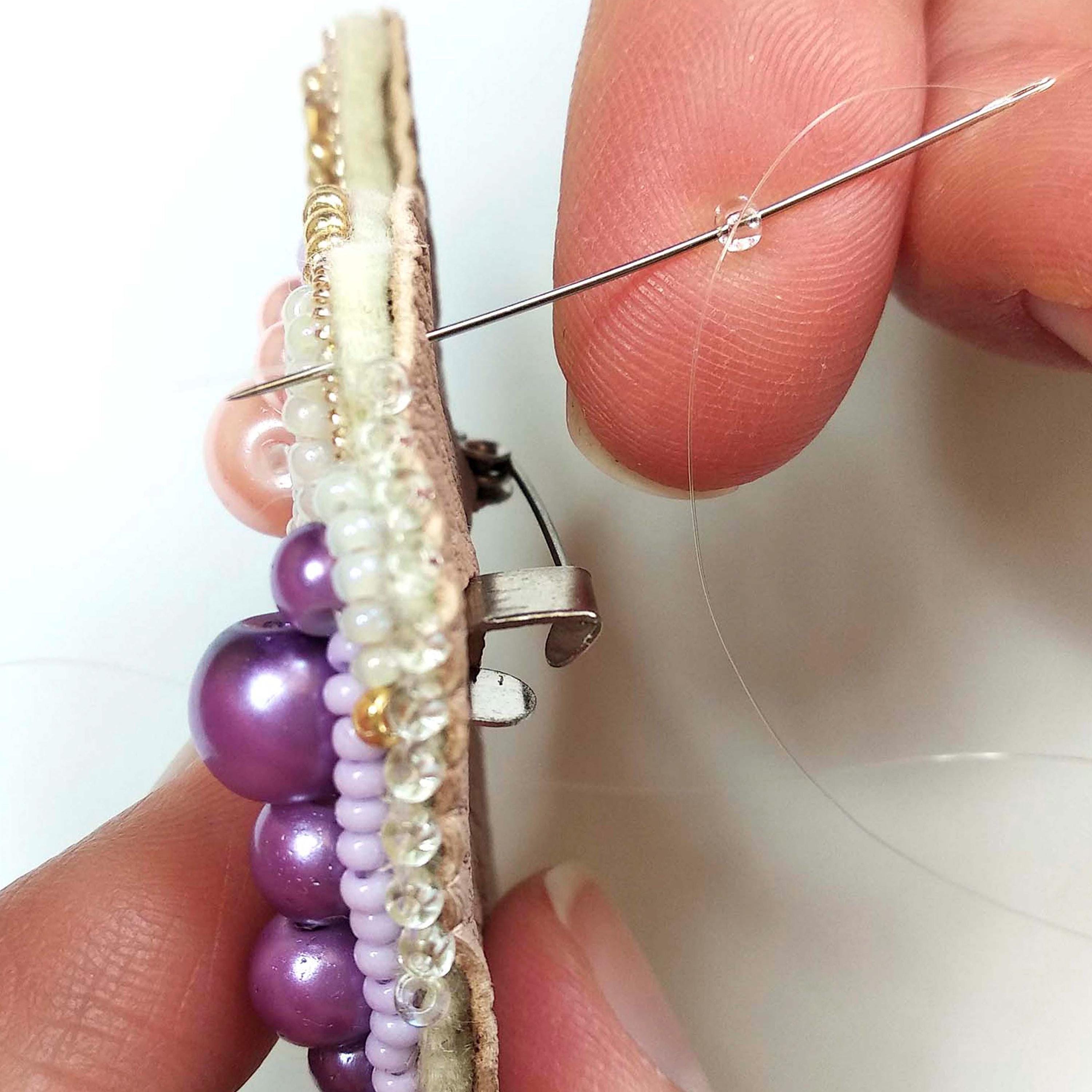 ビーズ刺繍キット ユニコーンブローチ、手作りユニコーンジュエリー