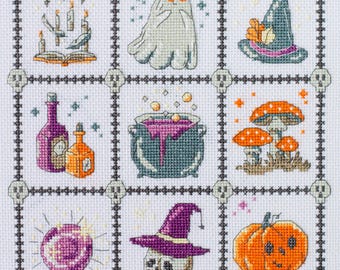 クロスステッチキット ハロウィンモチーフ、ゴースト刺繍、DIY