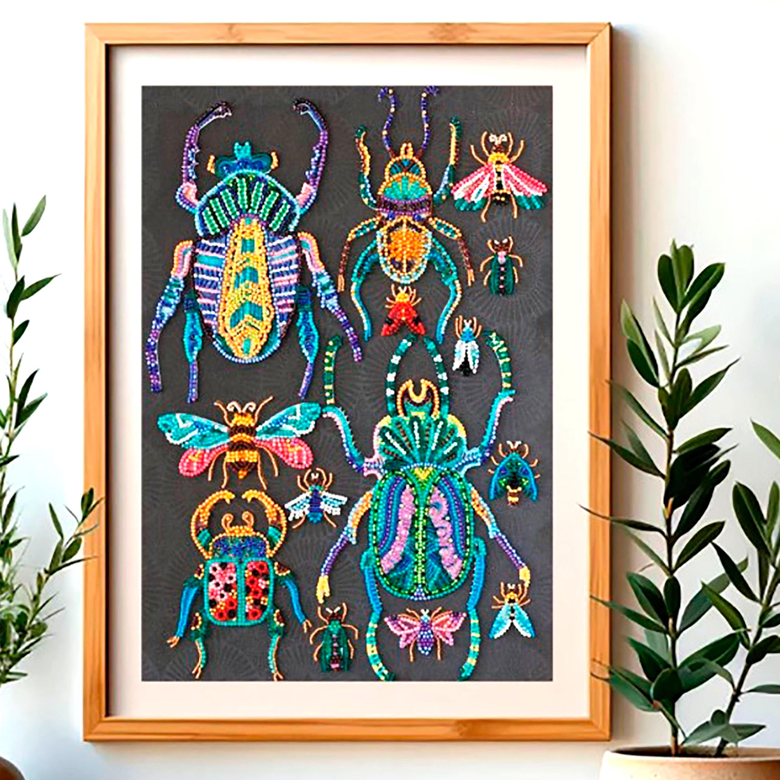 Bead Embroidery Kit Beetles Collection, Insects Embroidery, Beaded ...