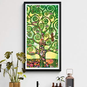 Bead Embroidery Kit Tree of Life, Summer Tree, DIY Beaded Tree