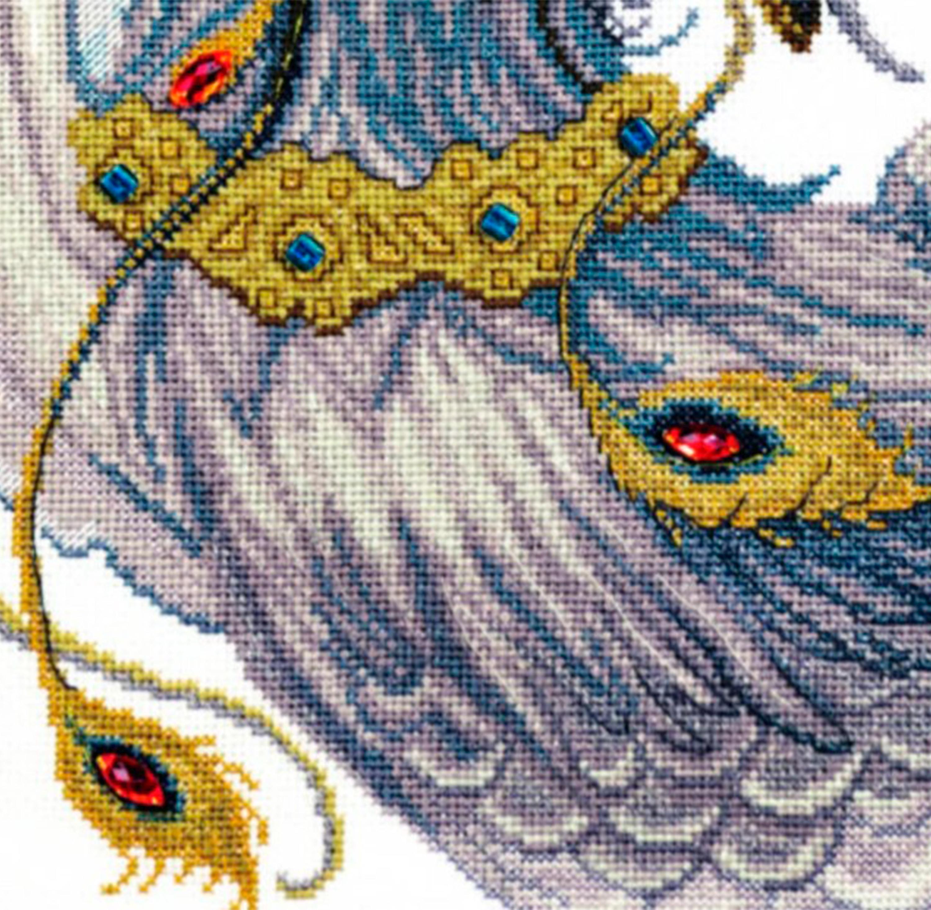 クロスステッチキット 神話のフェニックス、鳥の刺繍、カラフルな壁