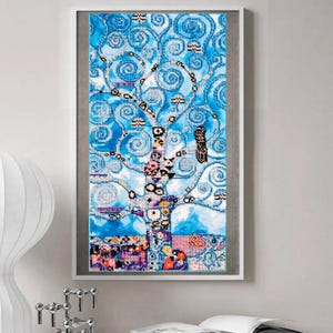 Bead Embroidery Kit Tree of Life, Winter Tree, DIY Beaded Tree