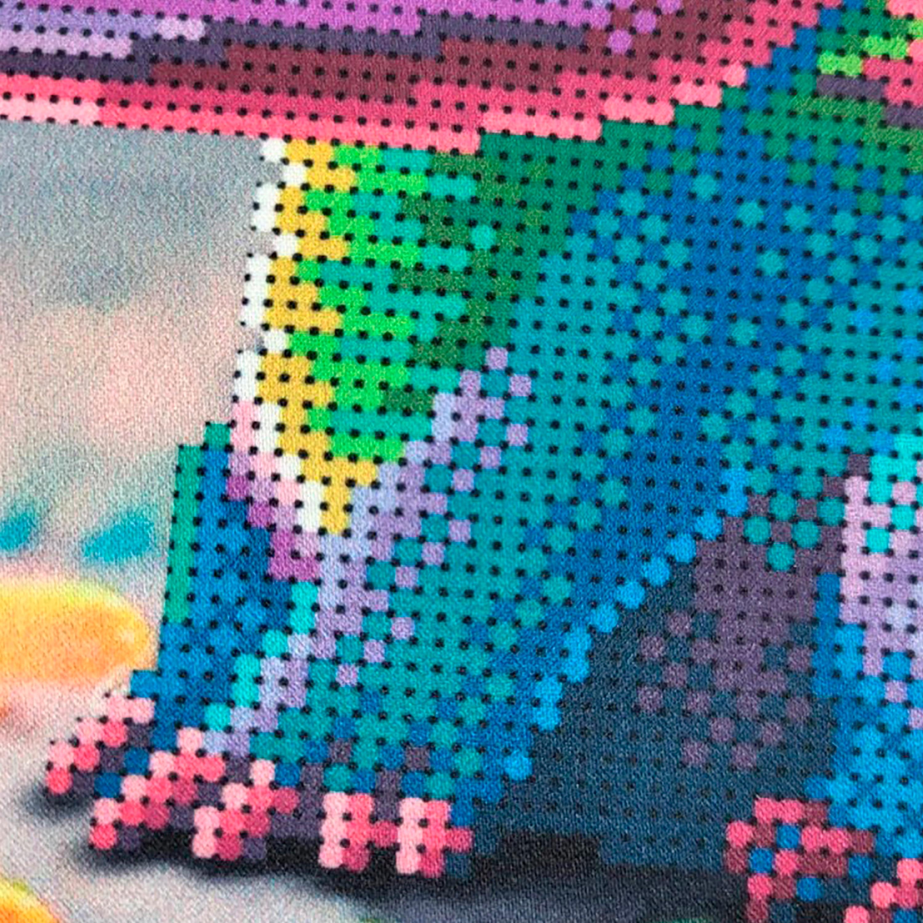 ビーズ刺繍キット リトルドラゴン、ビーズのカラフルなドラゴン 