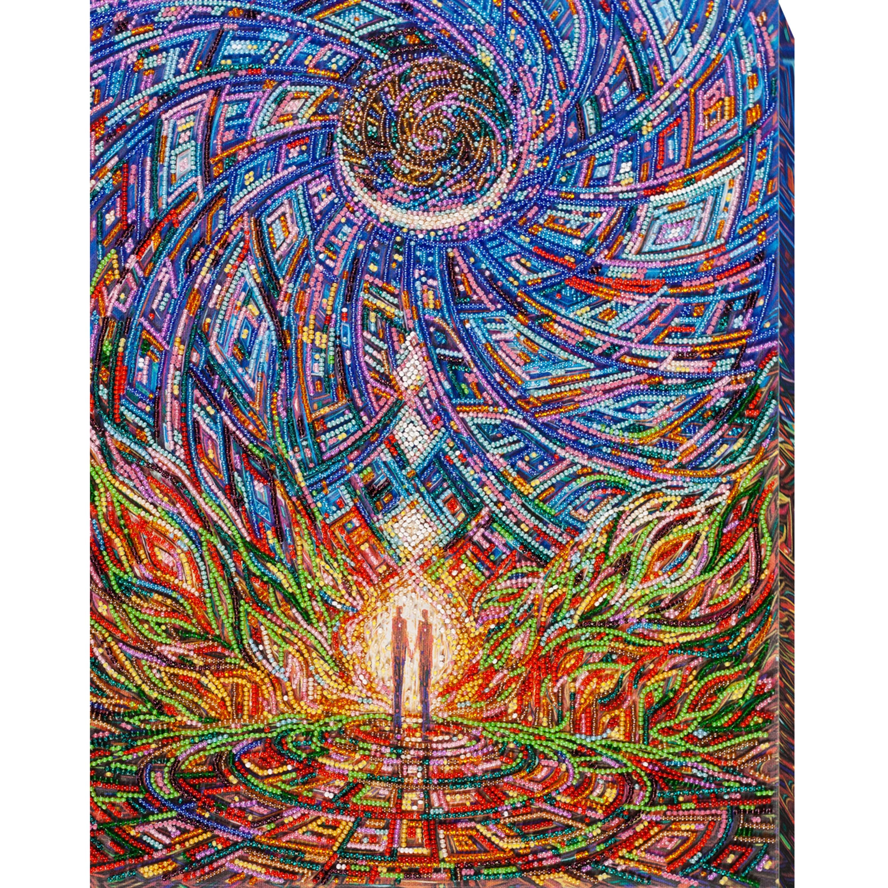 Bead Embroidery Kit Cosmic Journey, Spiral Galaxy, The Awakening of Love