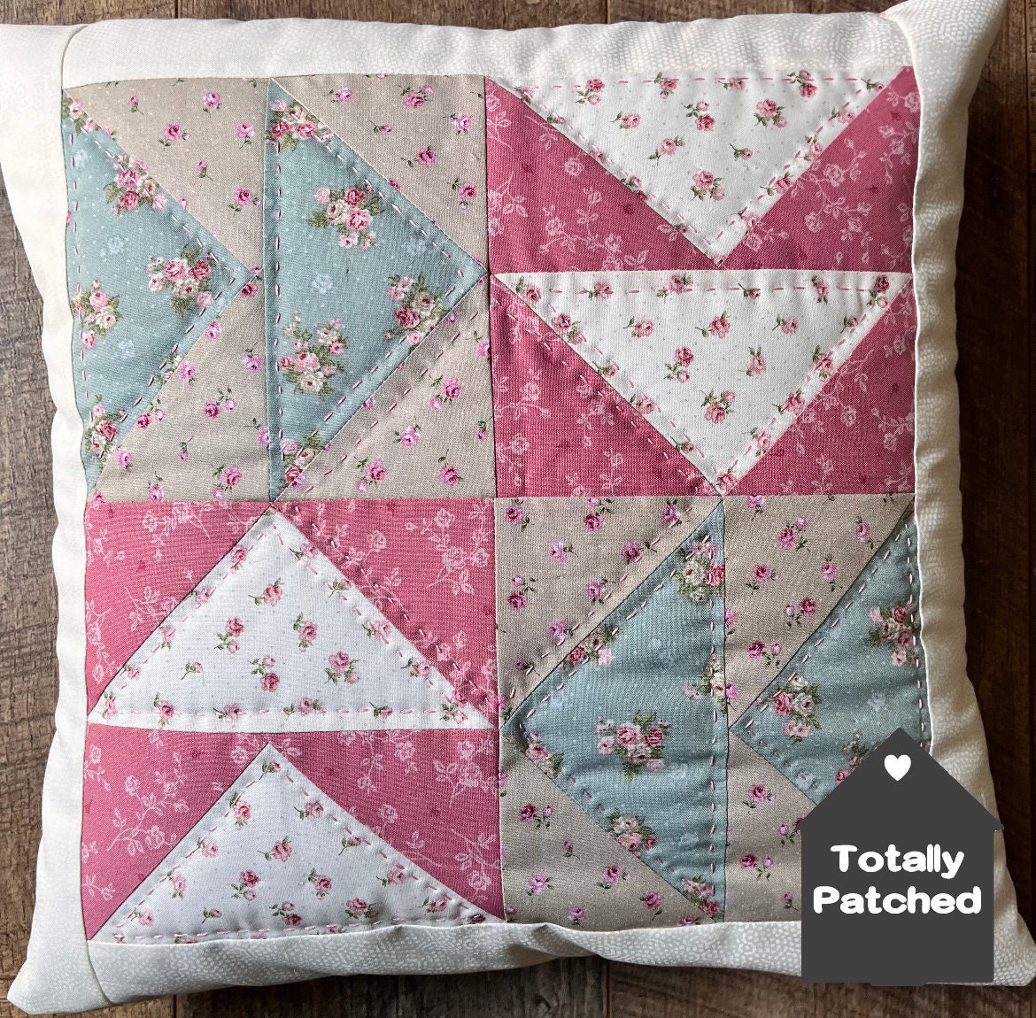 Flying Goose Pathwork Flying Geese Patchwork Cushion Pattern - Digital Download PDF - From ...