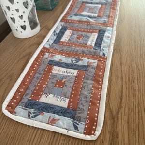 Little Courthouse Steps Mat Patchwork Pattern 7" x 20" - Digital Download PDF - From Totally Patched