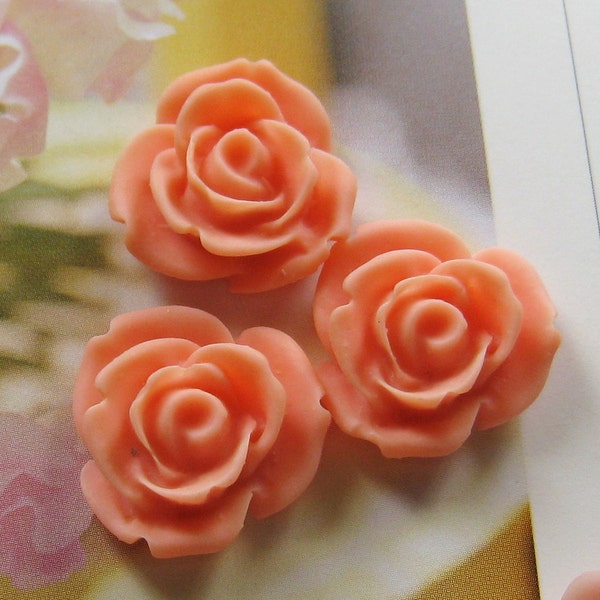 18mm - Lovely Rose cabochon - 4 pcs (CA817-C7)