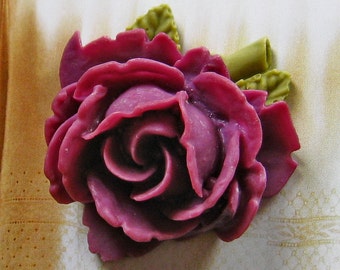 4-delige-34 mm Dark Purple Rose Cabochon (CA815-C3)