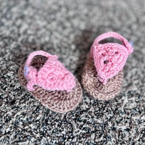 Crocheted Baby Boho Sandals