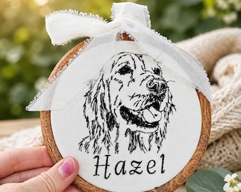 Gift for Cat Lovers | Custom Cat Portrait | Personalized Embroidery