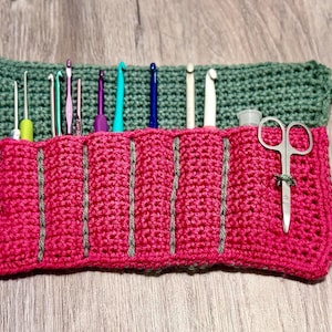 Crochet Hook Holder Pattern PDF | Beginner-Friendly Crochet Pattern | Crochet Organizer Pattern | Digital Download