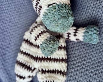 Crochet Zebra Plush | Handmade Stuffed Zebra | Soft Plush Toy | Amigurumi Farm Animal | Baby Shower Gift | Nursery Decor | Safari Nursery