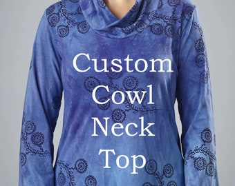 Custom Cowl Neck Top