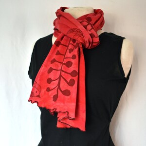 Red Bamboo Scarf