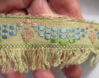 Antique Trim Rayon Cotton Fringe Darling 1920&#39;s