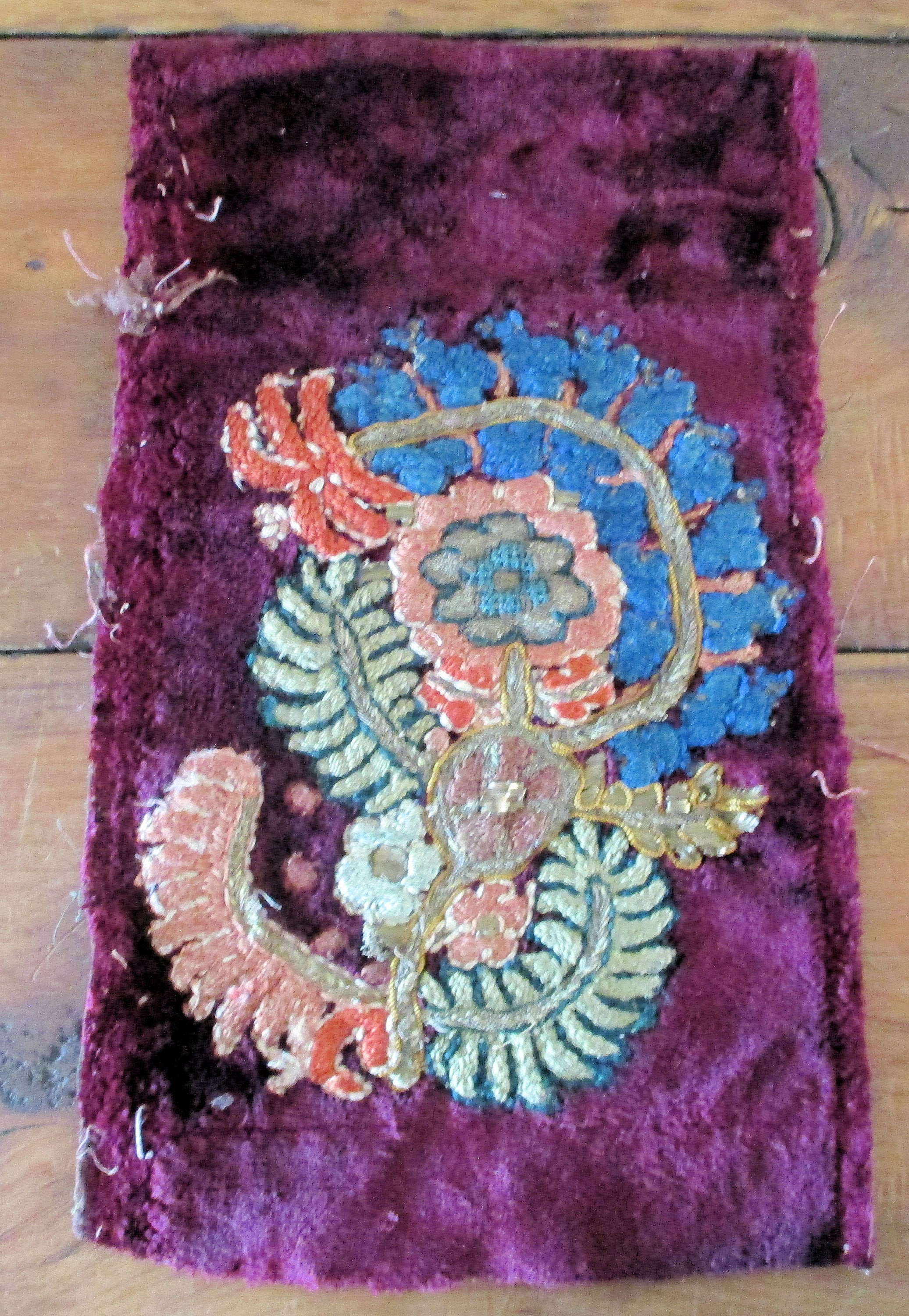 Ottoman Embroidery ハードカバー　jd3 ANTIQUE OTTOMAN TURKISH SILK EMBROIDERED SASH - TURKEY