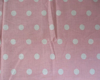 Tela de algodón vintage con lunares rosas, 167 x 117 cm, DARLING