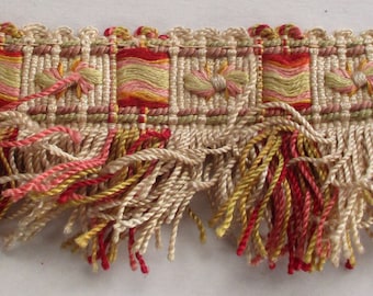 Antique Silk Fringe French Trim Authentic 1800s Charming