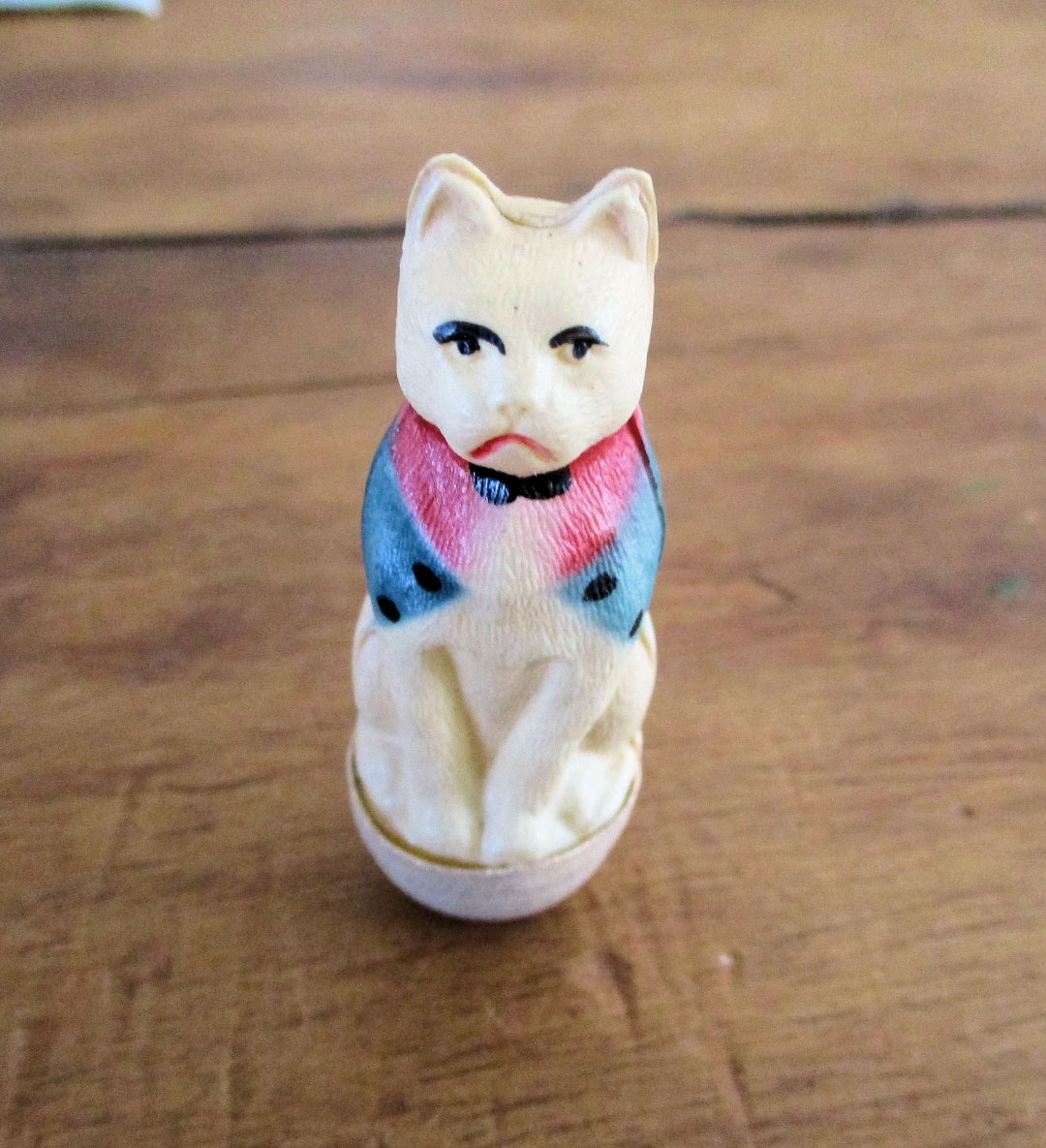 Antique Cat Roly Poly Toy Viscoloid Celluloid 1920's - Etsy