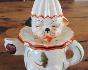 Antique Dog Juice Reamer BONZO 1930's Folk Art Porcelain Japan RARE and ADORABLE