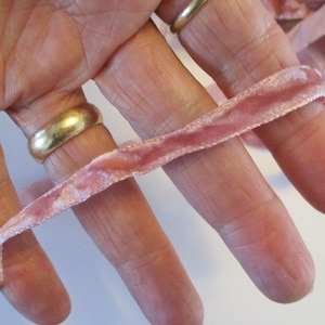 Vintage Ribbon Velvet Trim Swiss Pink Darling