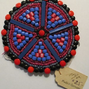 Antique Beaded Applique Art Deco Flapper Trim German 1920s