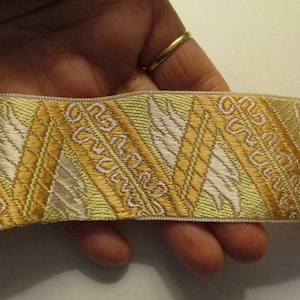 Antique Silk Ribbon French Trim Art Deco Pastels